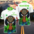 BlueJose Darts Gorilla King Rebel Attitude Customized Name, Team Name 3D Shirt (4 Colors)