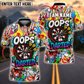 BlueJose Darts Oops! I Darted Graffiti Personalized Name, Team Name Shirt