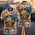 BlueJose Darts Power Personalized Name, Team Name Shirt