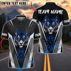 BlueJose Darts Flaming Tiger Personalized Name, Team Name Shirt (4 Colors)