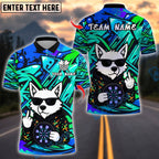 BlueJose Darts Graffiti Wolf Customized Name, Team Name 3D Shirt (4 Colors)