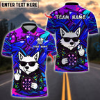 BlueJose Darts Graffiti Wolf Customized Name, Team Name 3D Shirt (4 Colors)