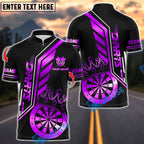 BlueJose Darts King's Crown Design Customized Name, Team Name 3D Shirt (4 Colors)