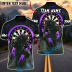 BlueJose Darts Blood Moon Werewolf Personalized Name, Team Name Unisex Shirt (4 Colors)