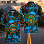 BlueJose Darts Neon Dartboard Swag Personalized Name, Team Name Shirt (4 Colors)