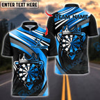 BlueJose Darts Golden Dartboard Customized Name, Team Name 3D Shirt (4 Colors)