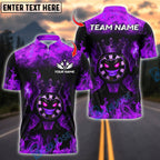 BlueJose Darts  Funny Dartboard King Flame Crown Design Customized Name, Team Name 3D Shirt (4 Colors)