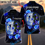 BlueJose Darts Midnight Bloom Multicolor Options Personalized Name Shirt (4 Colors)