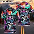 BlueJose Darts Shark Street Style Personalized Name, Team Name Shirt (4 Colors)
