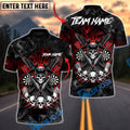 BlueJose Darts Skull Rider Personalized Name, Team Name Unisex Shirt (4 Colors)