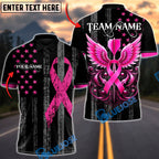 BlueJose Darts Pink Ribbon Breast Cancer Awareness Personalized Name Shirt