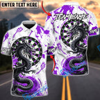 BlueJose Darts Storm Dragon Dartboard Multicolor Options Personalized Name Shirt (4 Colors)