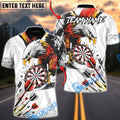 BlueJose Darts Eagle Precision Multicolor Options Personalized Name Shirt (4 Colors)