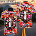 BlueJose Darts Street Bulldog Graffiti Multicolor Options Personalized Name Shirt (4 Colors)