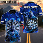 BlueJose Darts Spartan Warrior Fury Multicolor Options Personalized Name Shirt (4 Colors)