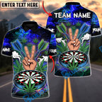 BlueJose Darts ‚ÄúPeace & Aim‚Äù 420 Dart Edition Multicolor Options Personalized Name Shirt (4 Colors)