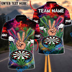 BlueJose Darts ‚ÄúPeace & Aim‚Äù 420 Dart Edition Multicolor Options Personalized Name Shirt (4 Colors)