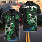 BlueJose Darts Aztec Skull Warrior Multicolor Options Personalized Name Shirt (6 Colors)