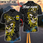 BlueJose Darts Aztec Skull Warrior Multicolor Options Personalized Name Shirt (6 Colors)