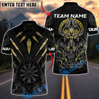 BlueJose Darts Nordic Valkyrie Multicolor Options Personalized Name Shirt (6 Colors)