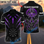 BlueJose Darts Nordic Valkyrie Multicolor Options Personalized Name Shirt (6 Colors)
