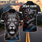 BlueJose Darts Lion of the Board Dark Multicolor Options Personalized Name Shirt (4 Colors)