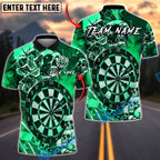 BlueJose Darts Skull Dartboard Personalized Name, Team Name Unisex Shirt (4 Colors)
