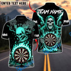 BlueJose Darts Death Mark Personalized Name, Team Name Unisex Shirt (4 Colors)