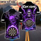 BlueJose Darts Death Mark Personalized Name, Team Name Unisex Shirt (4 Colors)