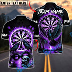 BlueJose Darts Dark Vision Personalized Name, Team Name Unisex Shirt (4 Colors)