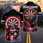 BlueJose Darts Dark Vision Personalized Name, Team Name Unisex Shirt (4 Colors)