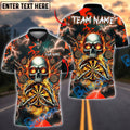 BlueJose Darts Skull Thunder Personalized Name, Team Name Shirt (4 Colors)